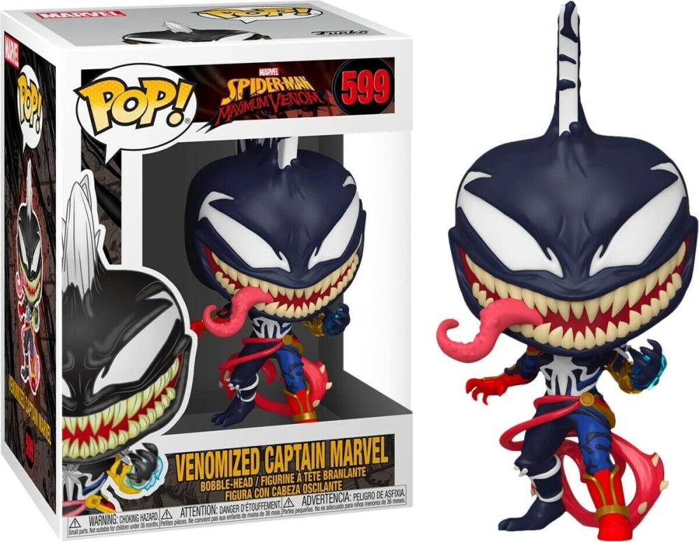 Funko Pop - 599 Marvel Spiderman - Venomized Captain Marvel Vinyl Figure