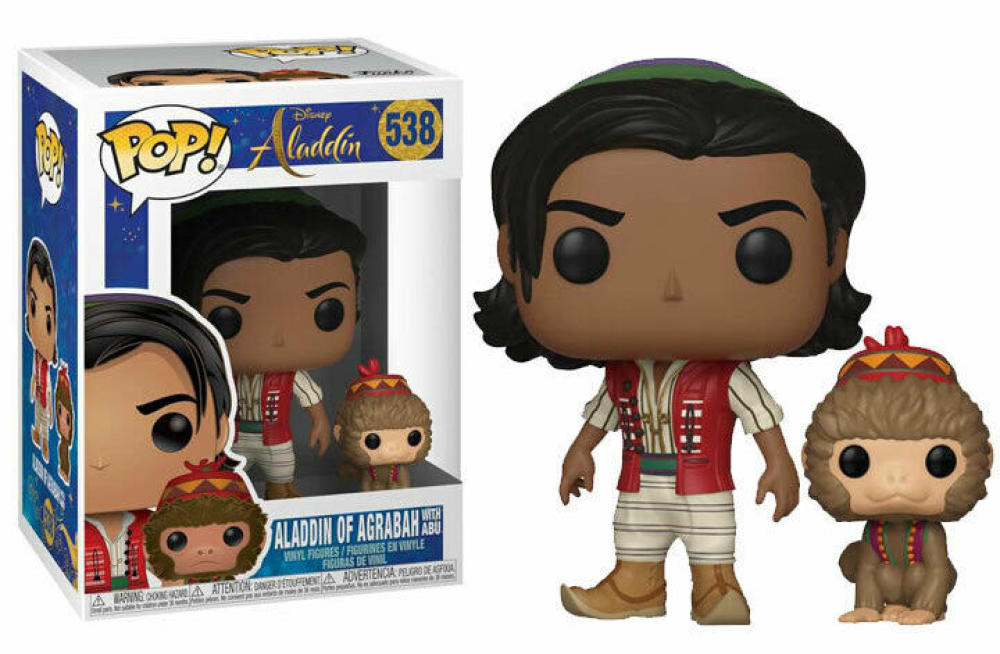 Funko Pop - 538 Aladdin - Aladdin of Agrabah with Abu Vinyl Figure Image 1