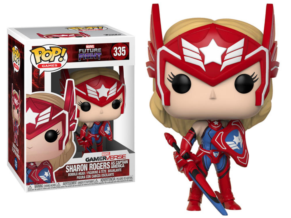 Funko Pop - 335 Games Marvel Future Fight - Sharon Rogers Vinyl Figure *VAULTED Image 1