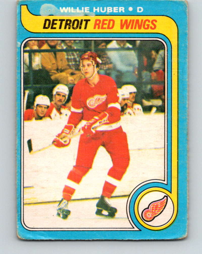 1979-80 O-Pee-Chee #17 Willie Huber NHL RC Rookie Red Wings 10156 Image 1