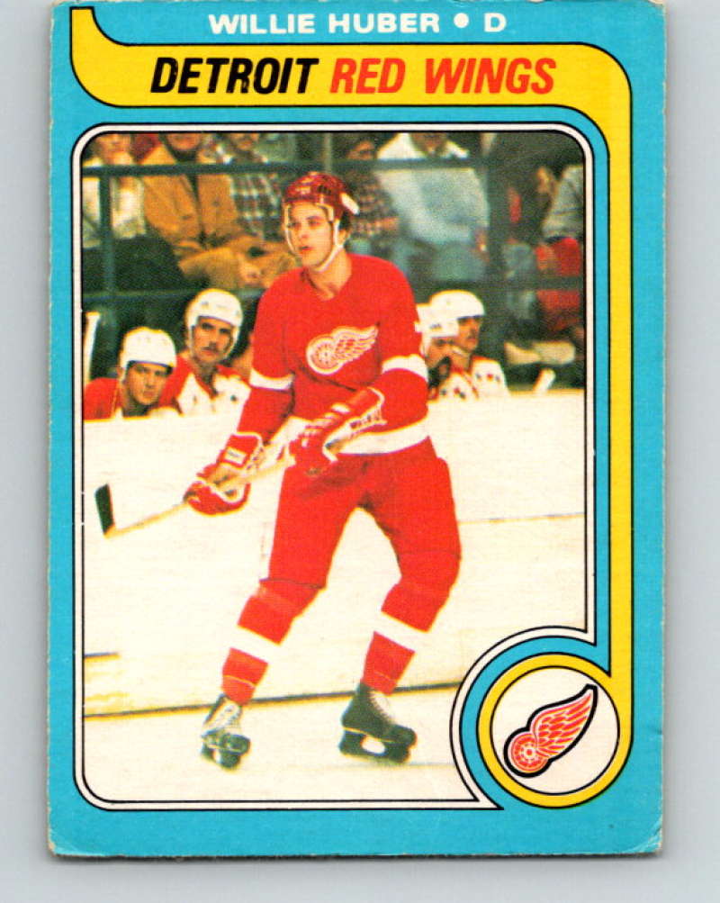 1979-80 O-Pee-Chee #17 Willie Huber NHL RC Rookie Red Wings 10157 Image 1