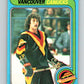 1979-80 O-Pee-Chee #19 Ron Sedlbauer NHL  Canucks 10159