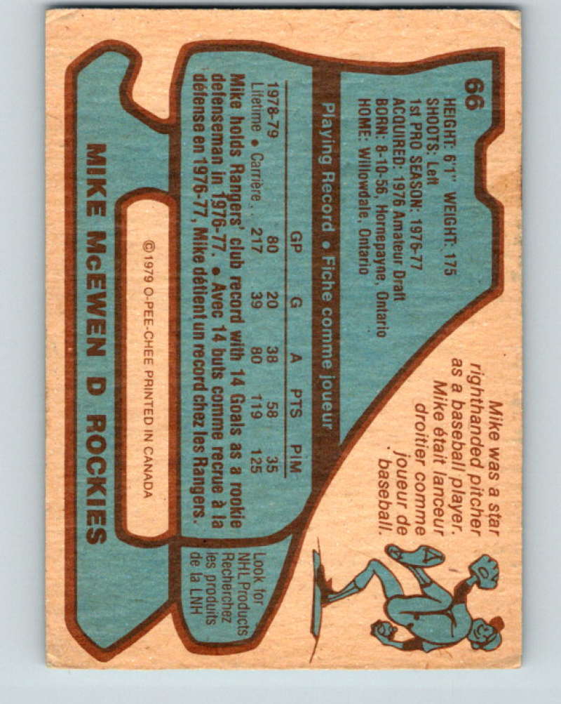 1979-80 O-Pee-Chee #67 Reg Kerr NHL RC Rookie Blackhawks 10219