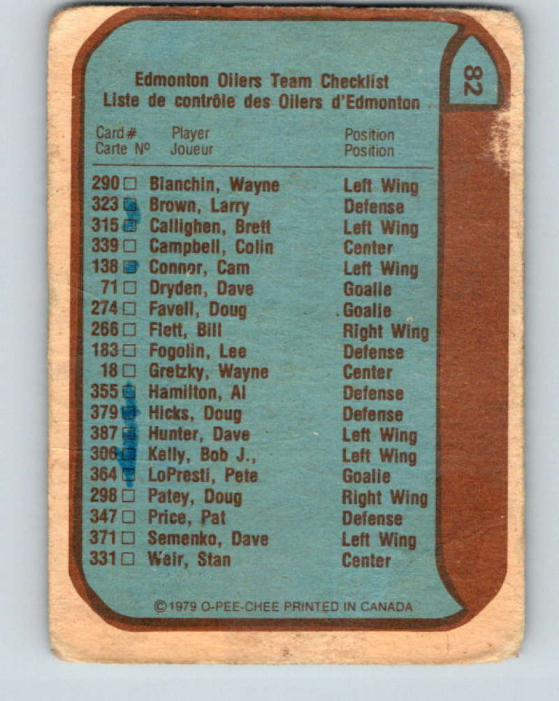 1979-80 O-Pee-Chee #82 Emblem Oilers NHL Oilers TC 10238