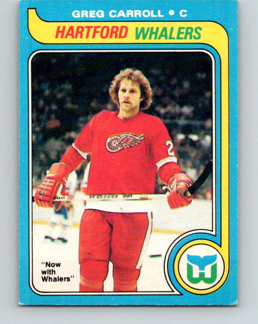1979-80 O-Pee-Chee #184 Greg Carroll NHL  RC Rookie Whalers 10364 Image 1