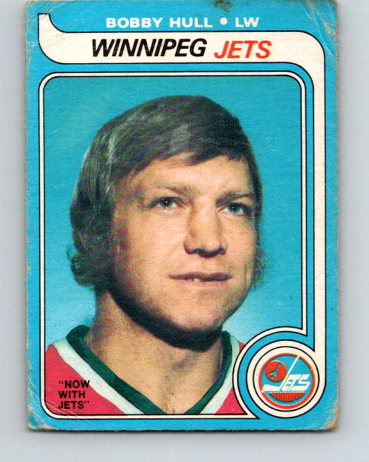 1979-80 O-Pee-Chee #185 Bobby Hull NHL  Winn Jets 10368 Image 1