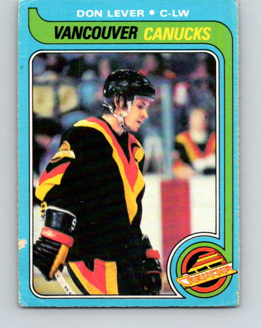 1979-80 O-Pee-Chee #203 Don Lever NHL  Canucks 10392
