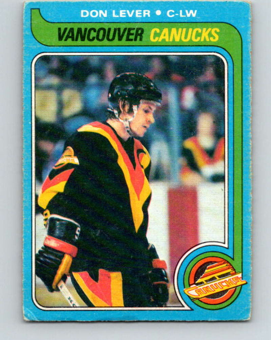 1979-80 O-Pee-Chee #203 Don Lever NHL  Canucks 10394