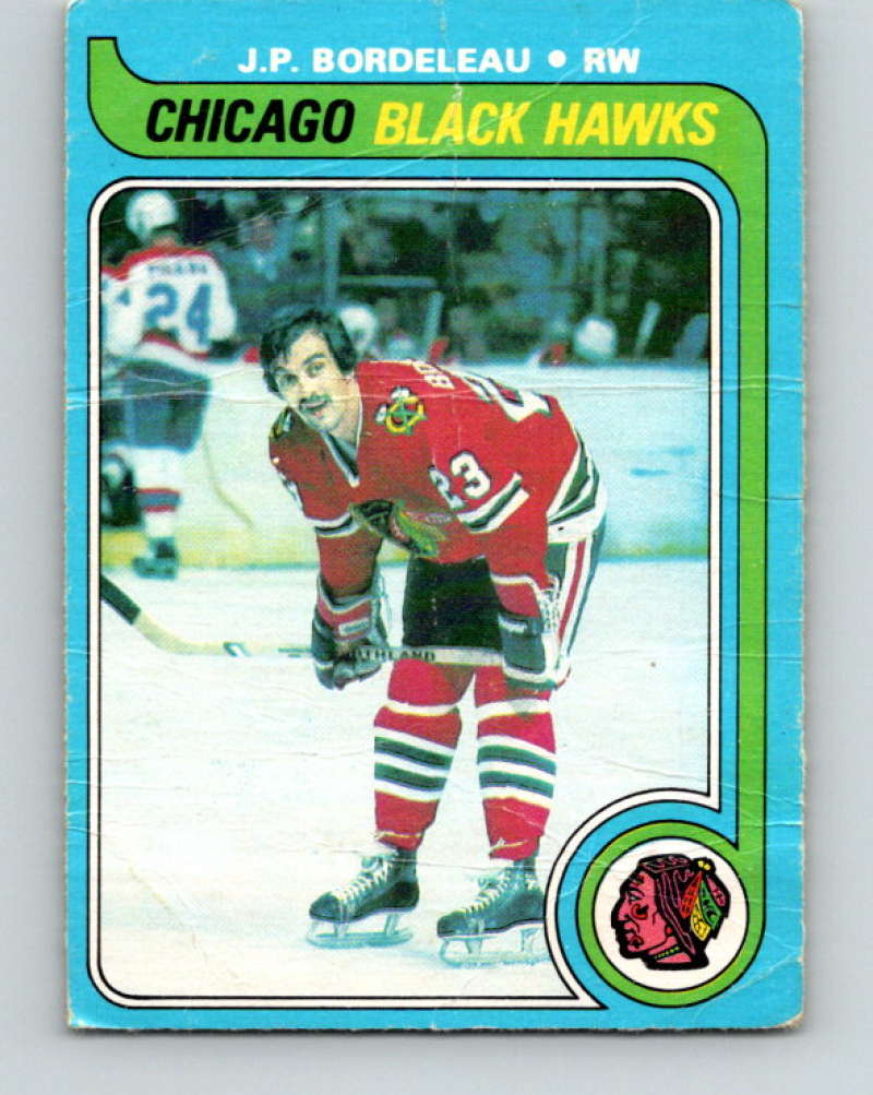 1979-80 O-Pee-Chee #212 J.P. Bordeleau NHL Blackhawks 10406 Image 1