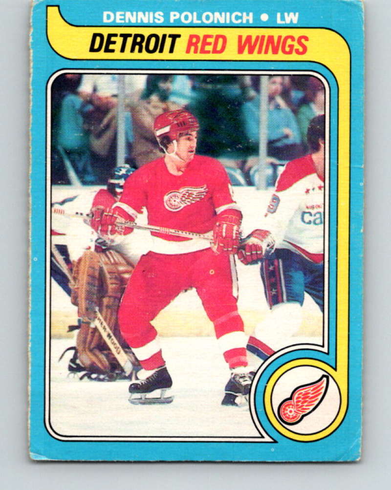1979-80 O-Pee-Chee #224 Dennis Polonich NHL Red Wings 10422 Image 1