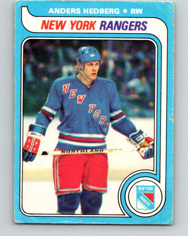 1979-80 O-Pee-Chee #240 Anders Hedberg NHL NY Rangers 10446 Image 1