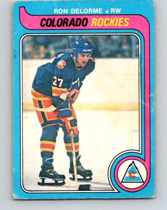 1979-80 O-Pee-Chee #284 Ron Delorme NHL  Rockies 10506
