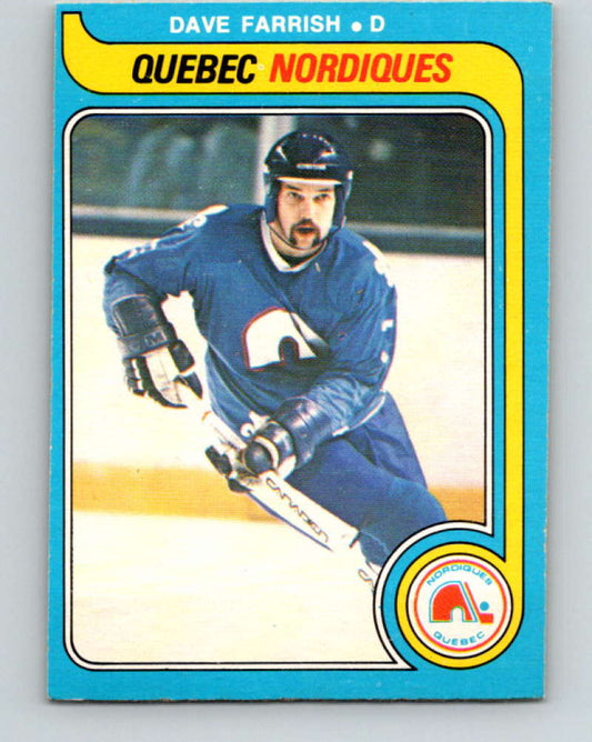 1979-80 O-Pee-Chee #299 Dave Farrish NHL  Nordiques 10524