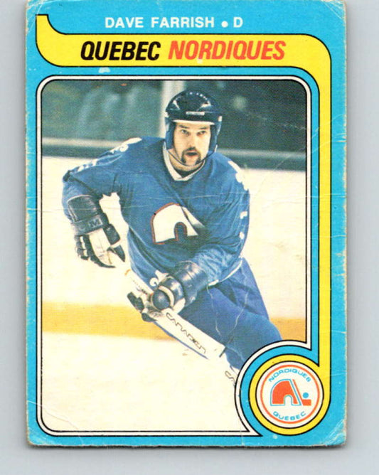 1979-80 O-Pee-Chee #299 Dave Farrish NHL  Nordiques 10525