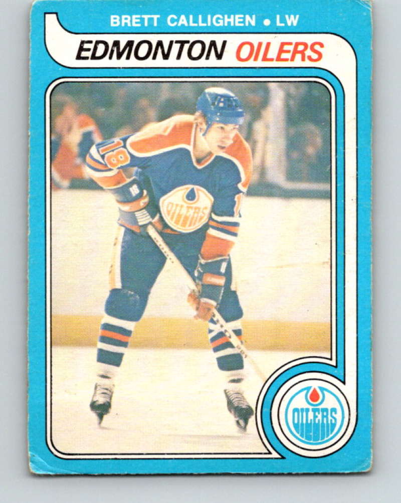 1979-80 O-Pee-Chee #315 Brett Callighen NHL RC Rookie Oilers 10547 Image 1