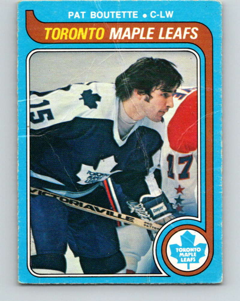 1979-80 O-Pee-Chee #319 Pat Boutette NHL Maple Leafs 10556 Image 1