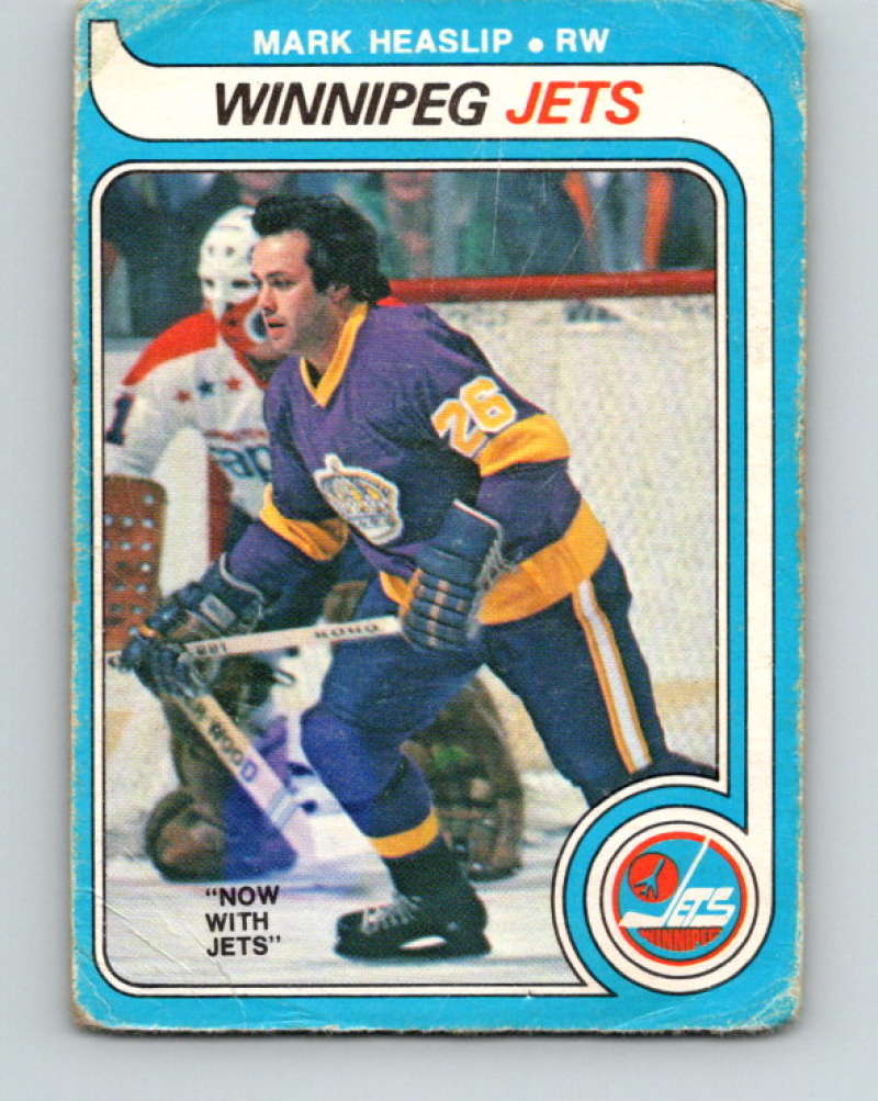 1979-80 O-Pee-Chee #320 Mark Heaslip NHL Winn Jets 10557 Image 1