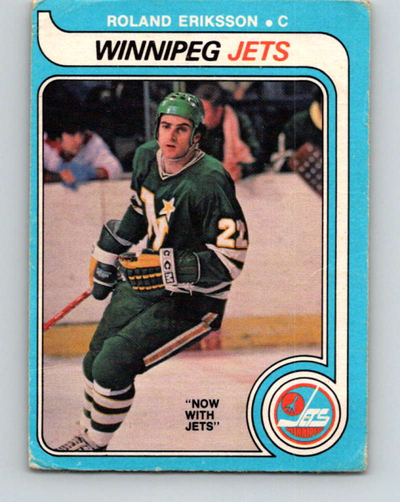 1979-80 O-Pee-Chee #350 Roland Eriksson NHL Winn Jets 10603 Image 1