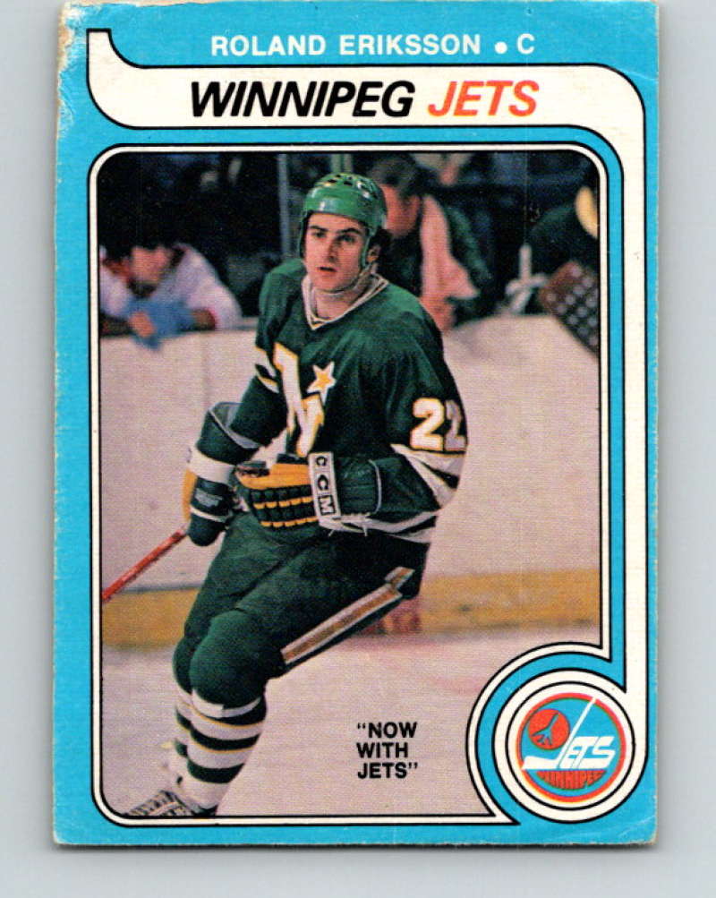 1979-80 O-Pee-Chee #350 Roland Eriksson NHL Winn Jets 10604 Image 1
