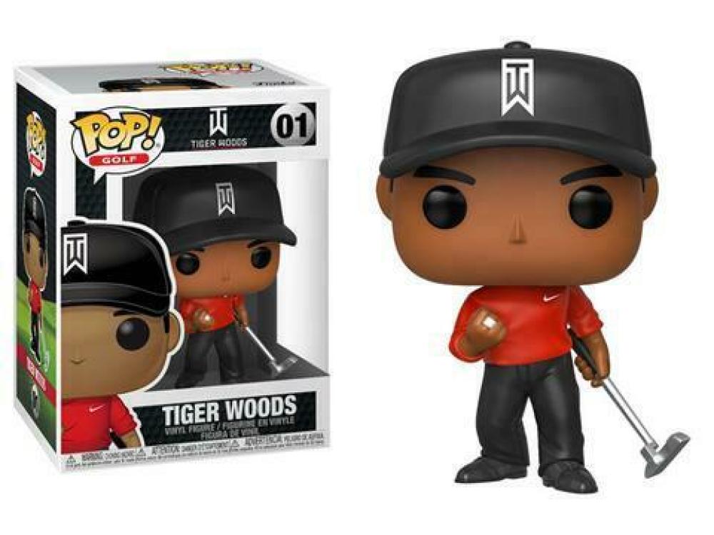Funko Pop - 01 PGA Golf - Tiger Woods Red Shirt Vinyl Figure