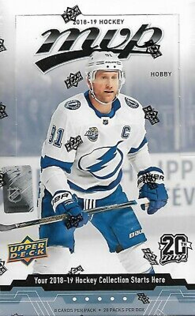 2018-19 Upper Deck MVP Hobby Box 20th Anniversary - 20 Packs Per Box Image 1