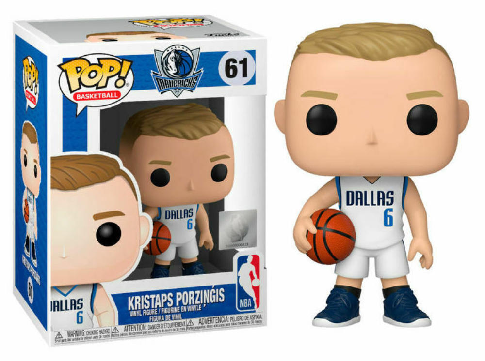 Funko Pop - 61 NBA Basketball - Kristaps Porzingis Dallas Mavericks Vinyl Figure