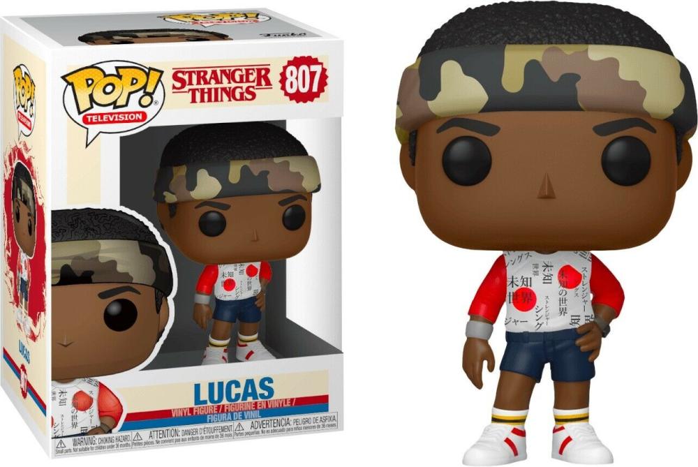 Funko Pop - 807 Television Stranger Things - Lucas (Army Band) Vinyl Figure Image 1