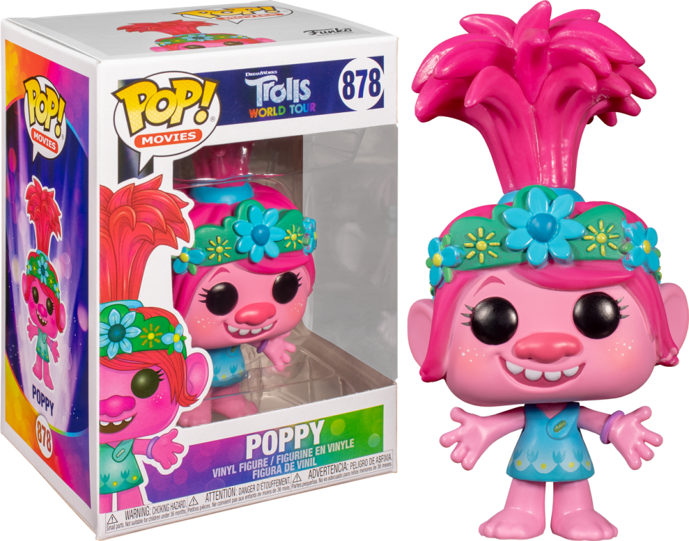 Funko Pop - 878 Movies Trolls World Tour - Poppy Vinyl Figure