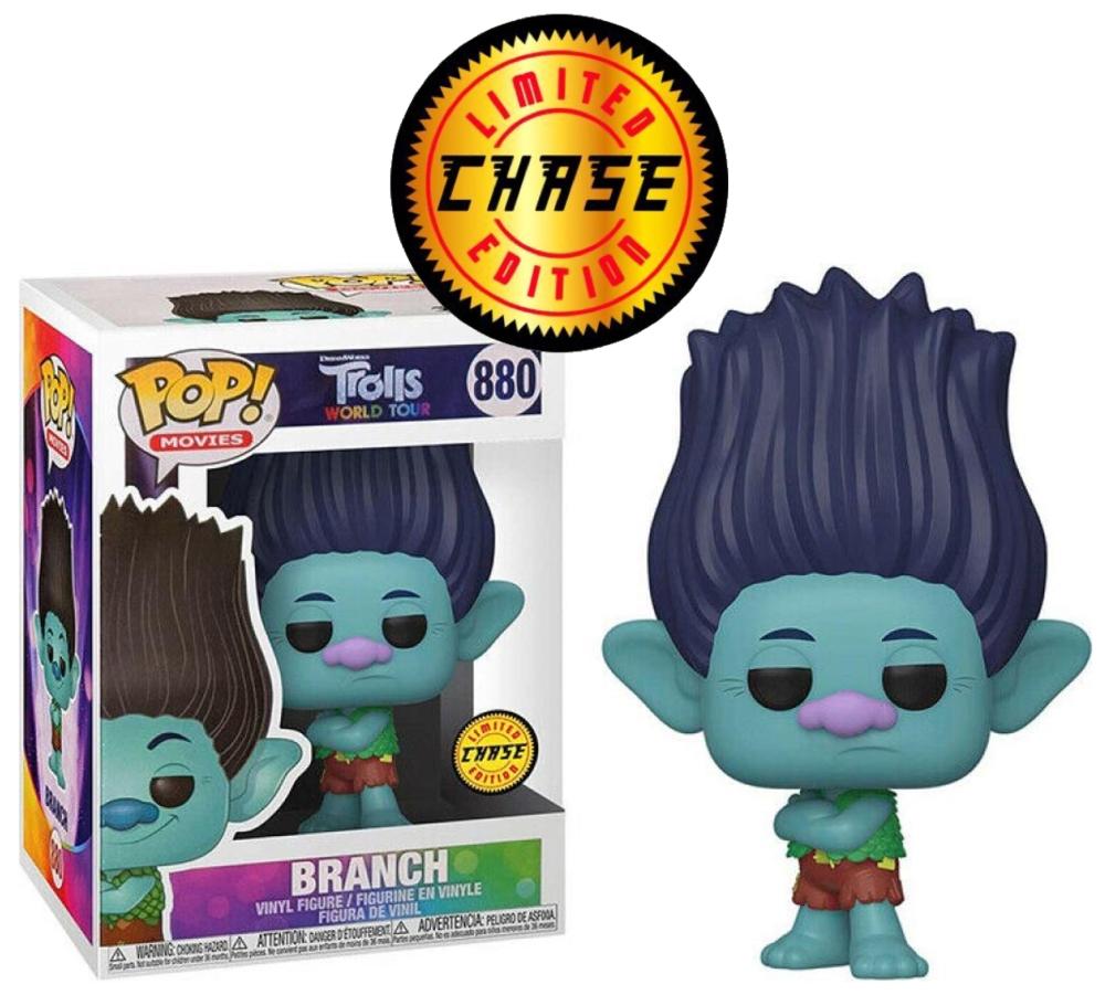 Funko Pop - 880 Movies Trolls - Branch Vinyl Figure *LIMITED CHASE Image 1