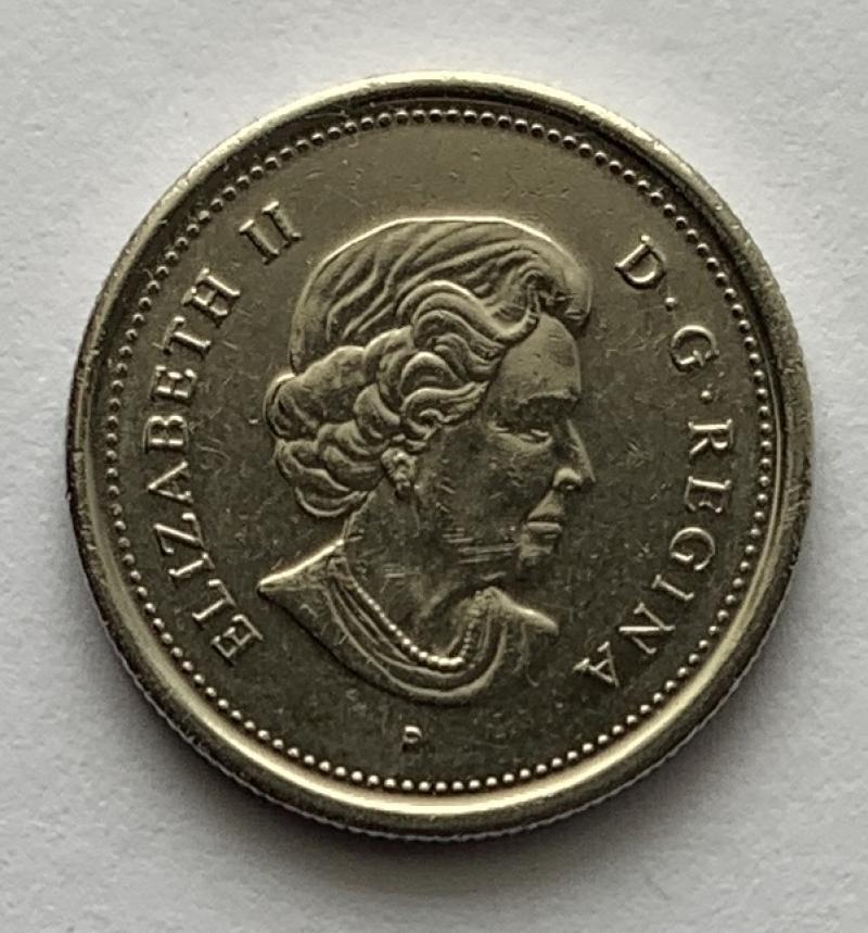 2005 Canadian 25 Cent Quarter Coin Canada - Moose Head *8033