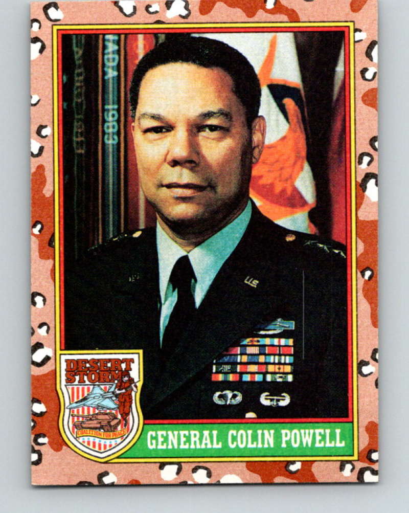 1991 Topps Desert Storm #2 Colin Powell Mint Image 1