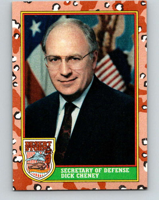 1991 Topps Desert Storm #3 Dick Cheney Mint