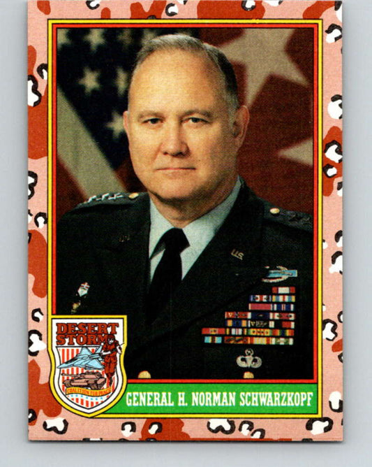 1991 Topps Desert Storm #4 General H. Norman Schwarzkopf Mint