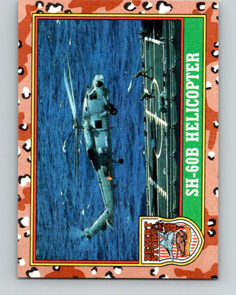 1991 Topps Desert Storm #10 SH-60B Helicopter Mint Image 1