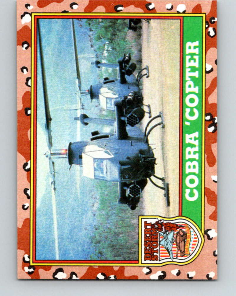 1991 Topps Desert Storm #16 Cobra 'Copter Mint Image 1
