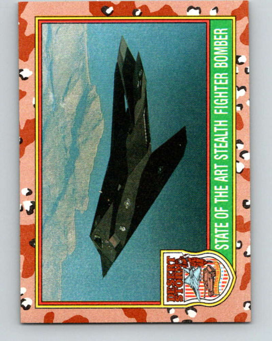 1991 Topps Desert Storm #20 State of the Art Stealth Fighter Bomber Mint  Image 1