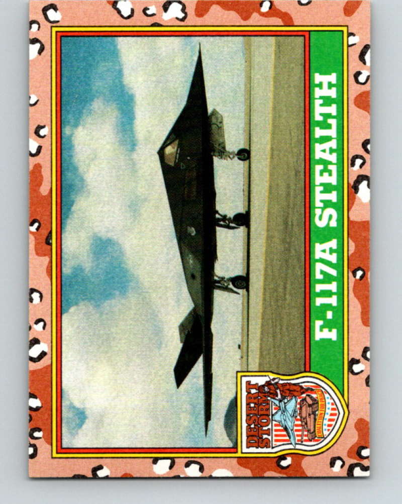 1991 Topps Desert Storm #21 F-117A Stealth Mint Image 1