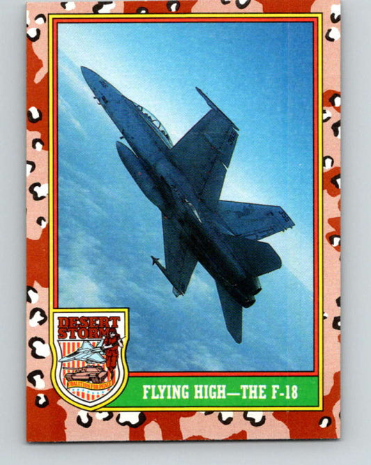 1991 Topps Desert Storm #27 Flying High - The F-18 Mint  Image 1