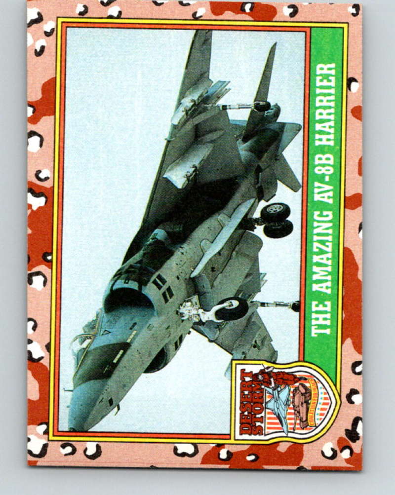 1991 Topps Desert Storm #32 The Amazing AV-8B Harrier Mint Image 1