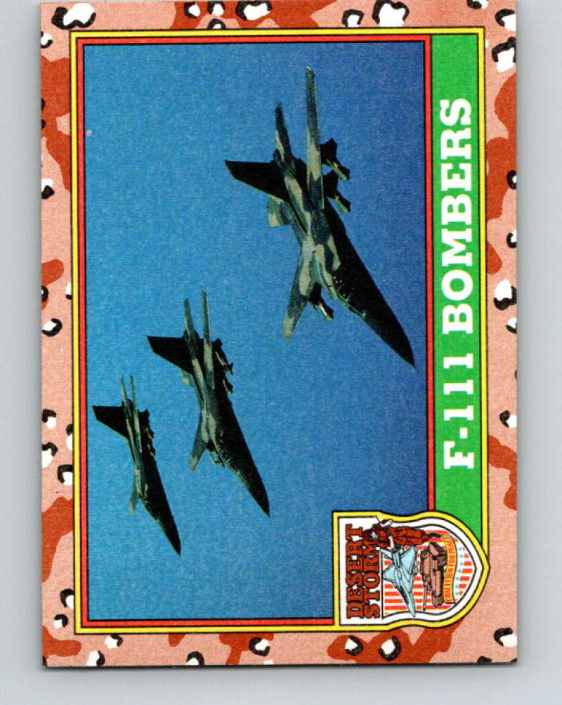 1991 Topps Desert Storm #36 F-111 Bombers Mint Image 1