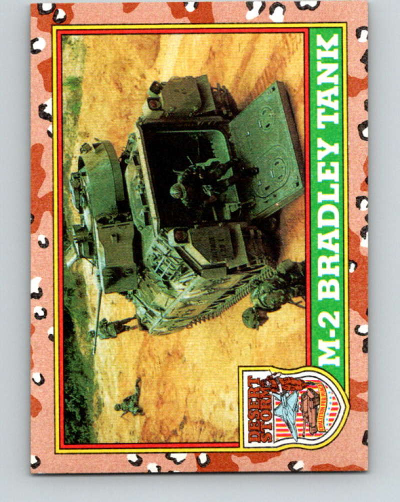 1991 Topps Desert Storm #38 M-2 Bradley Tank Mint Image 1