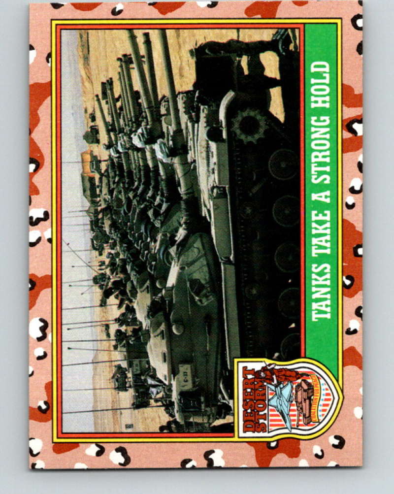 1991 Topps Desert Storm #40 Tanks Take a Strong Hold Mint Image 1
