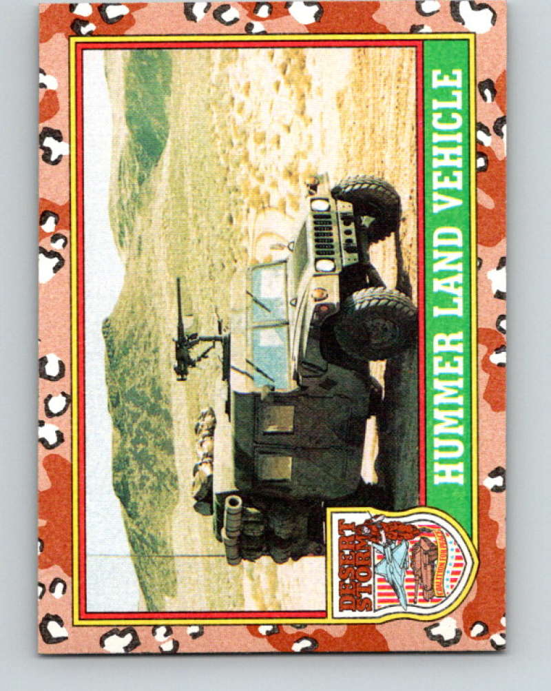 1991 Topps Desert Storm #44 Hummer Land Vehicle Mint Image 1