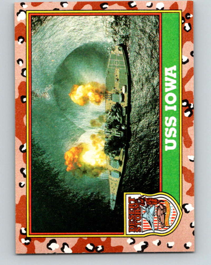 1991 Topps Desert Storm #59 USS Iowa Mint Image 1