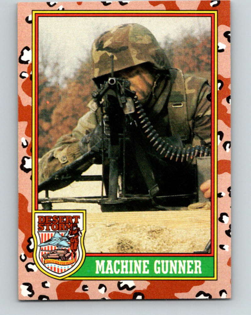 1991 Topps Desert Storm #73 Machine Gunner Mint