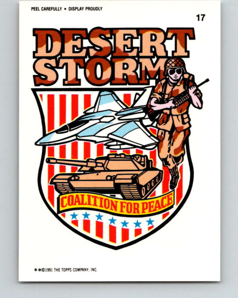 1991 Topps Desert Storm Stickers #17 Desert Storm MINT