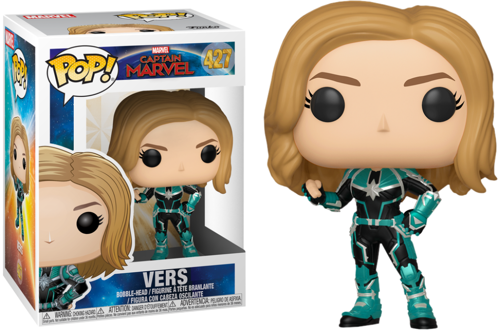 Funko Pop - 427 Marvel: Captain Marvel - Vers Vinyl Figure Image 1