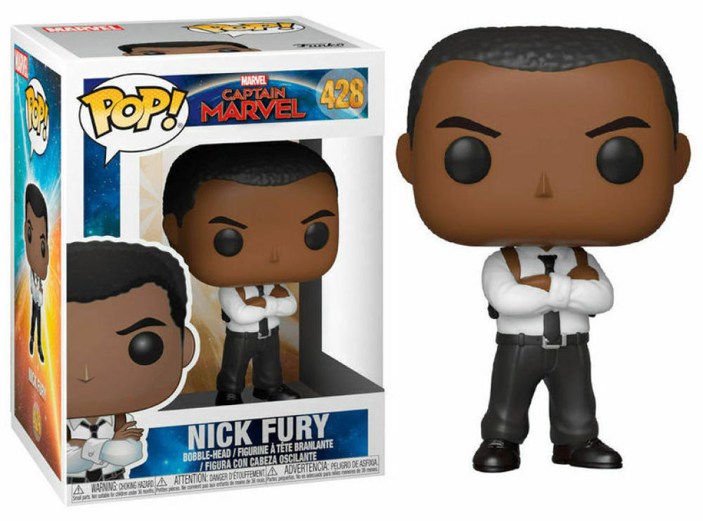 Funko Pop - 428 Marvel: Captain Marvel - Nick Fury Vinyl Figure Image 1