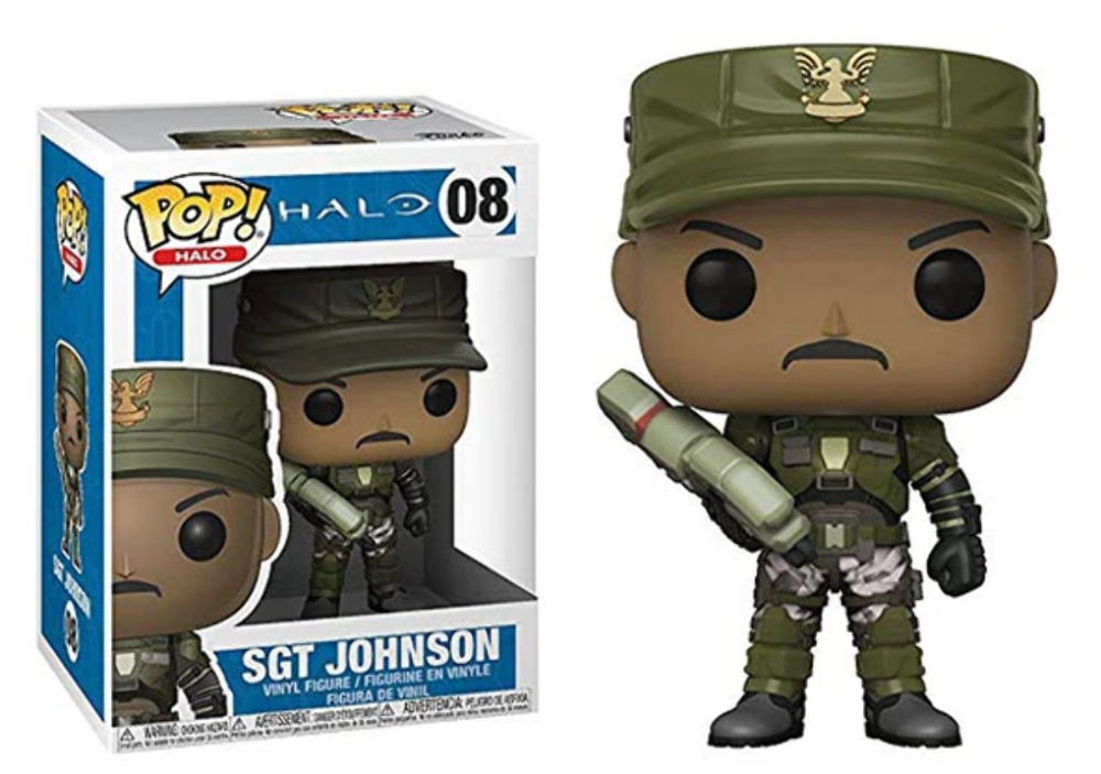 Funko Pop - 08 Halo - Sgt. Johnson with Gun Vinyl Figure *VAULTED