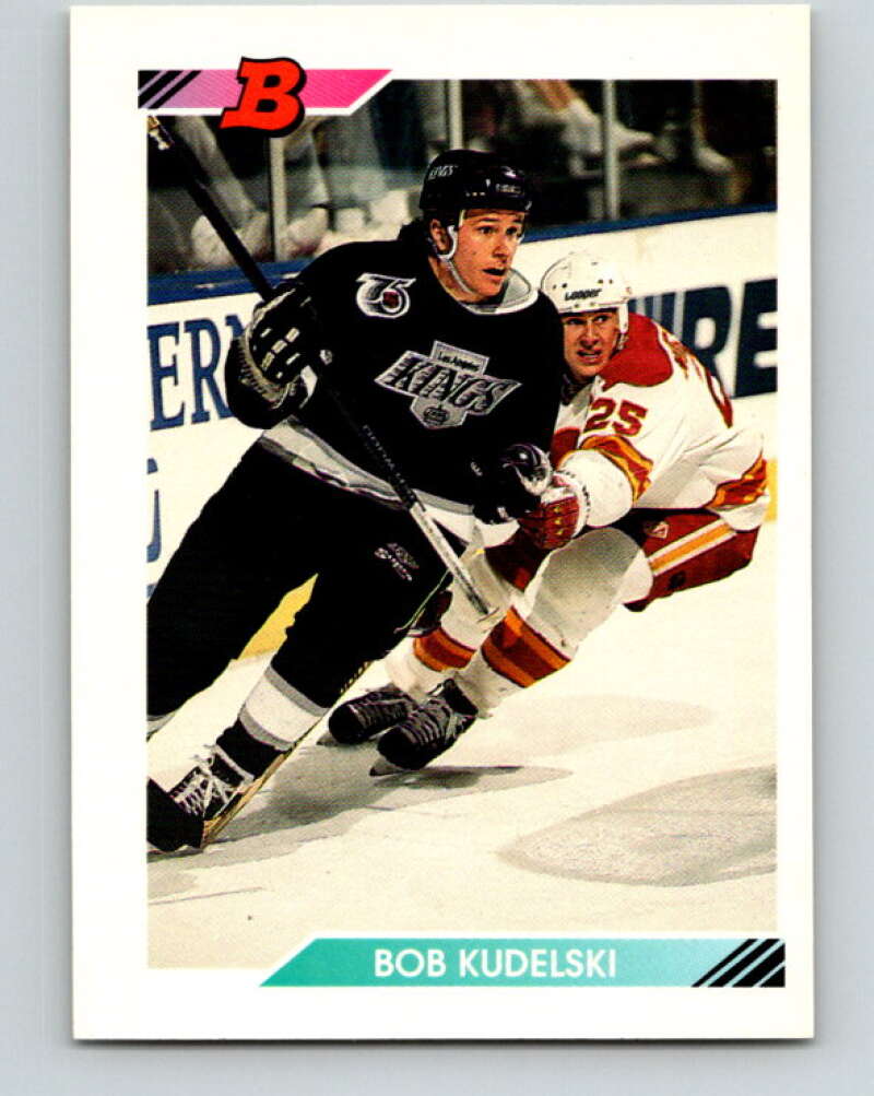 1992-93 Bowman #12 Bob Kudelski Mint Los Angeles Kings Image 1